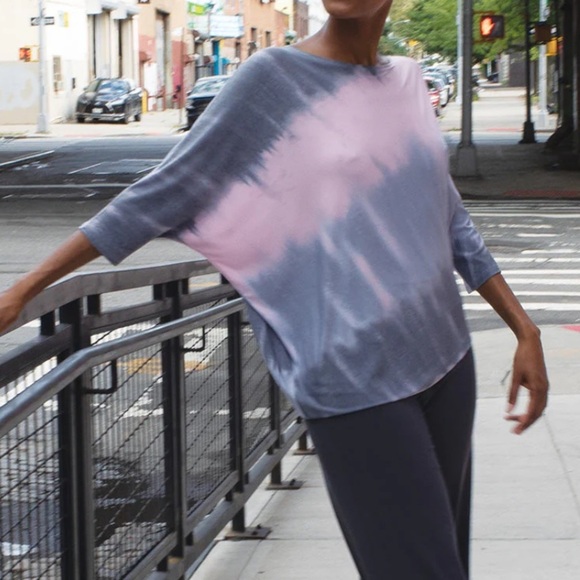 Clara Sunwoo Ombré print 3 quarter sleeve shirt NWT M - Picture 2 of 9